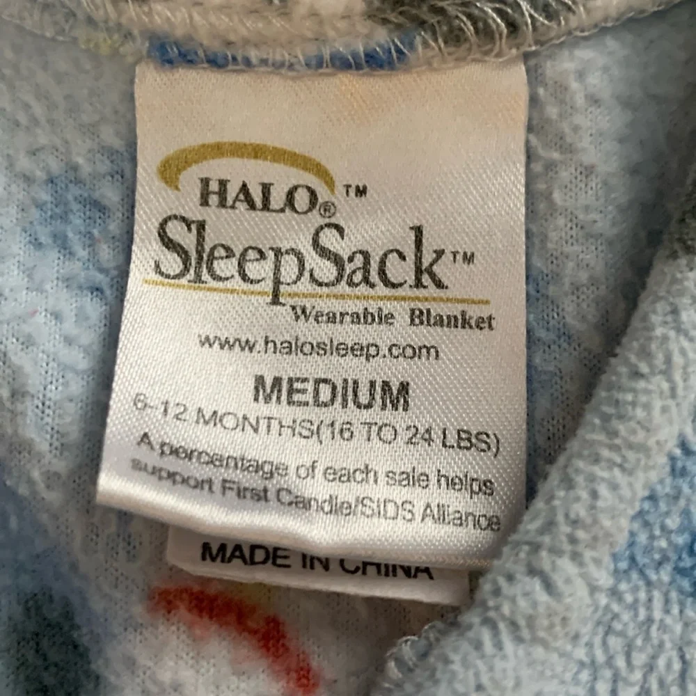 Halo SleepSack Dog Design Size Medium 6-12Months Wearable Blanket